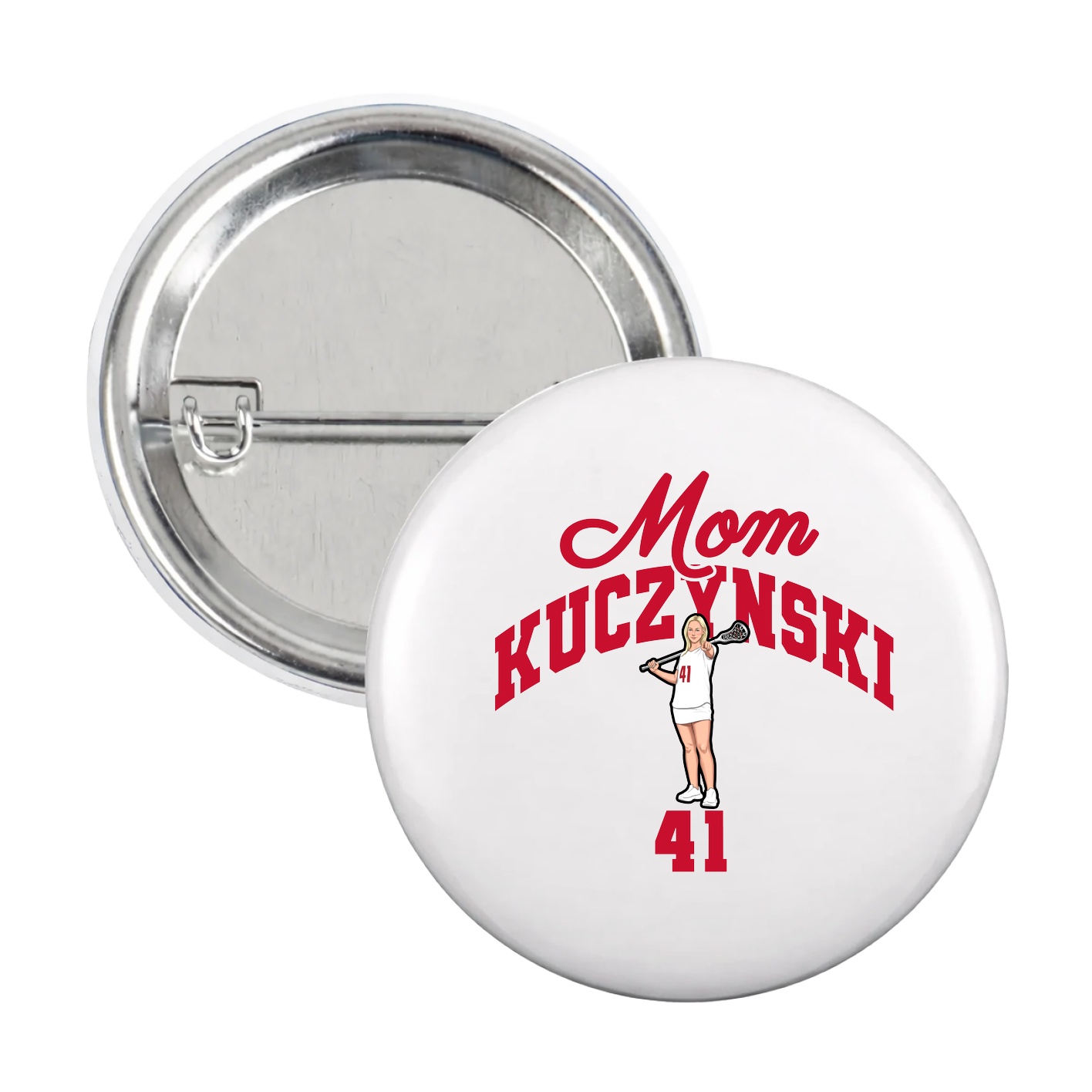 Game Day Button — Mothers Day Arch in White