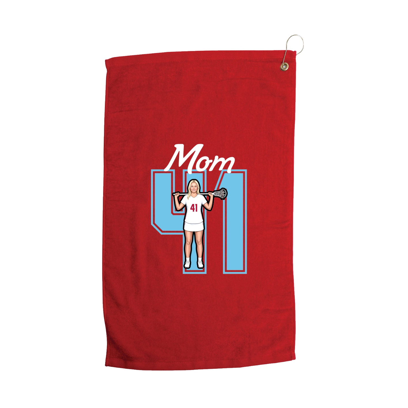 Golf Towel — Mothers Day Shirsey in Red