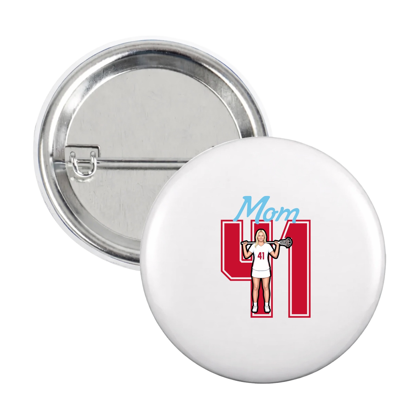 Game Day Button — Mothers Day Shirsey in White