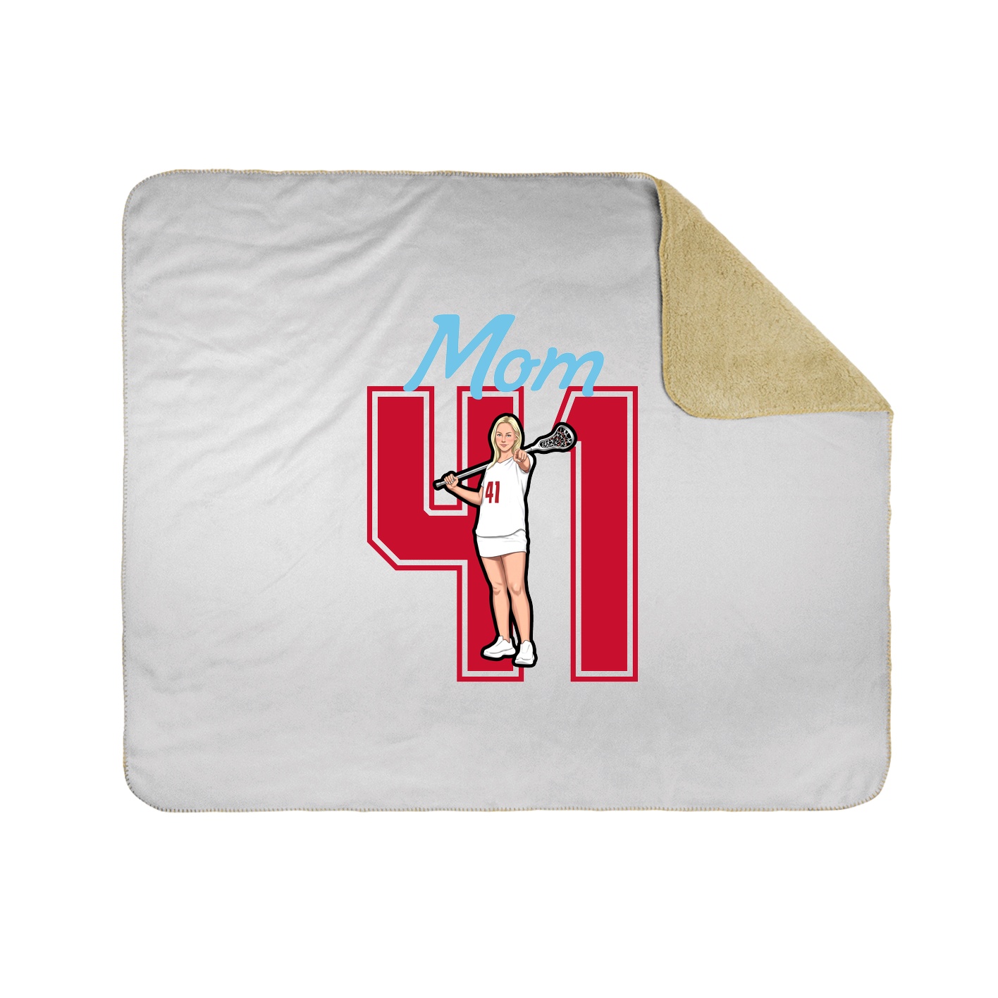 Throw Blanket — Mothers Day Shirsey in White
