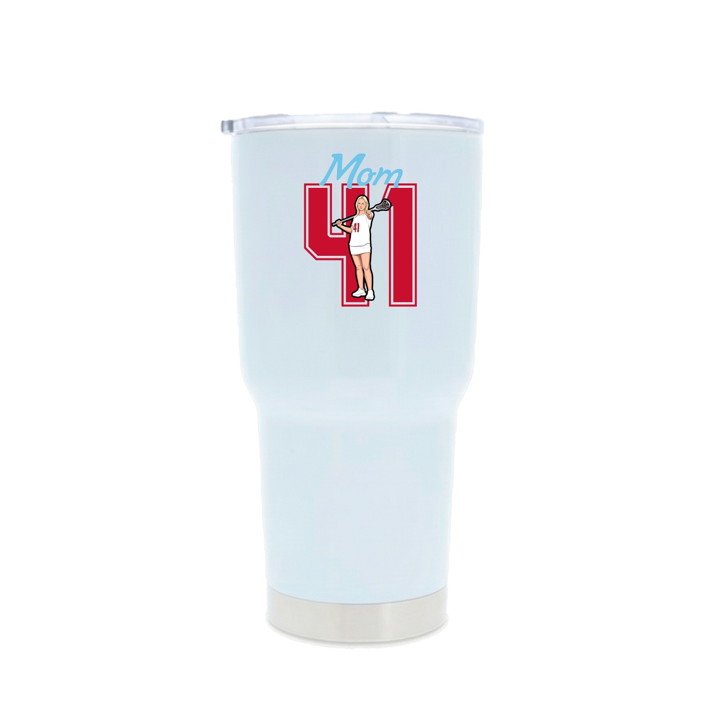 30oz Stainless Steel Tumbler — Mothers Day Shirsey in White