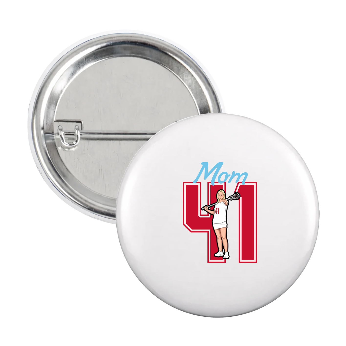 Game Day Button — Mothers Day Shirsey in White