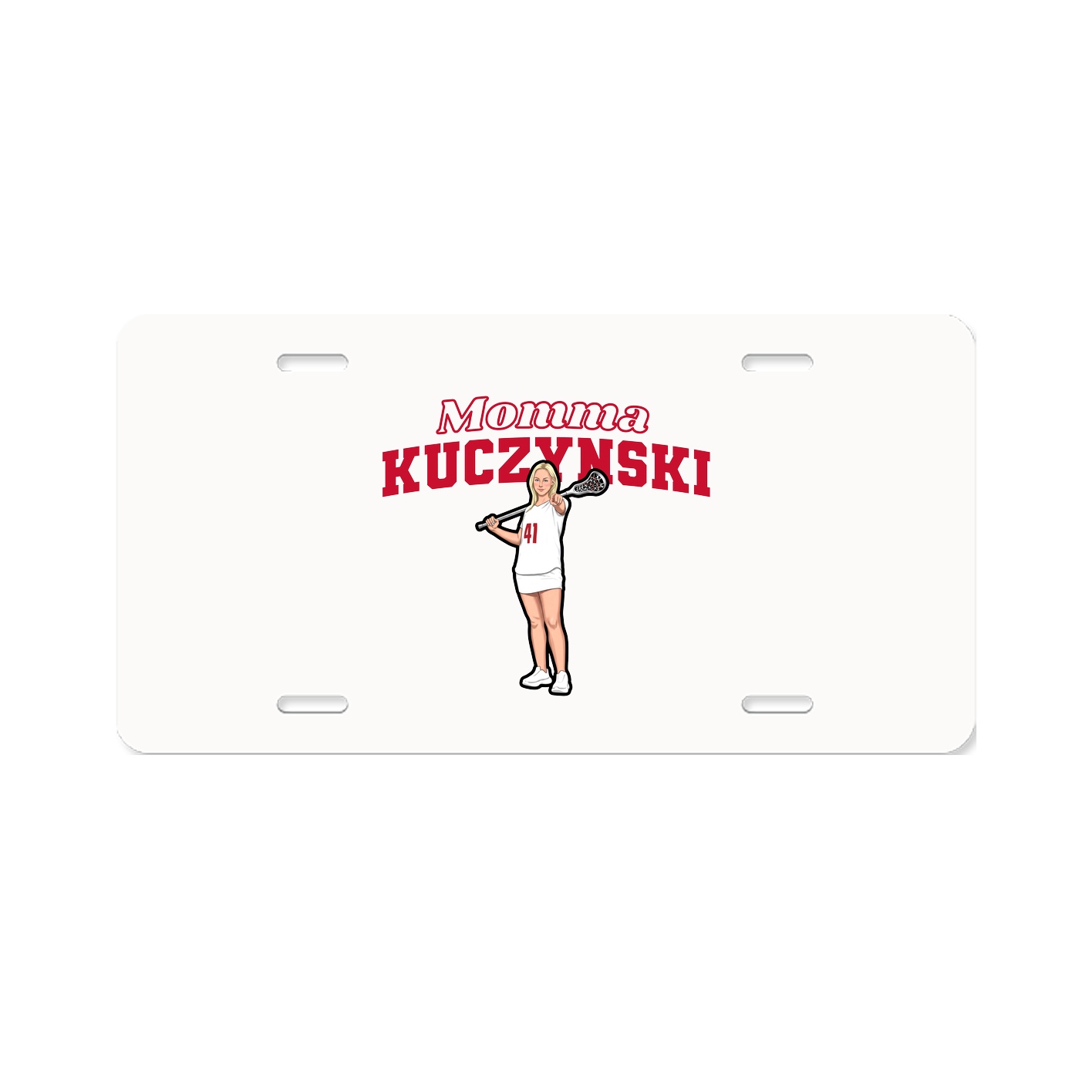 License Plate — Mothers Day Block in Classic