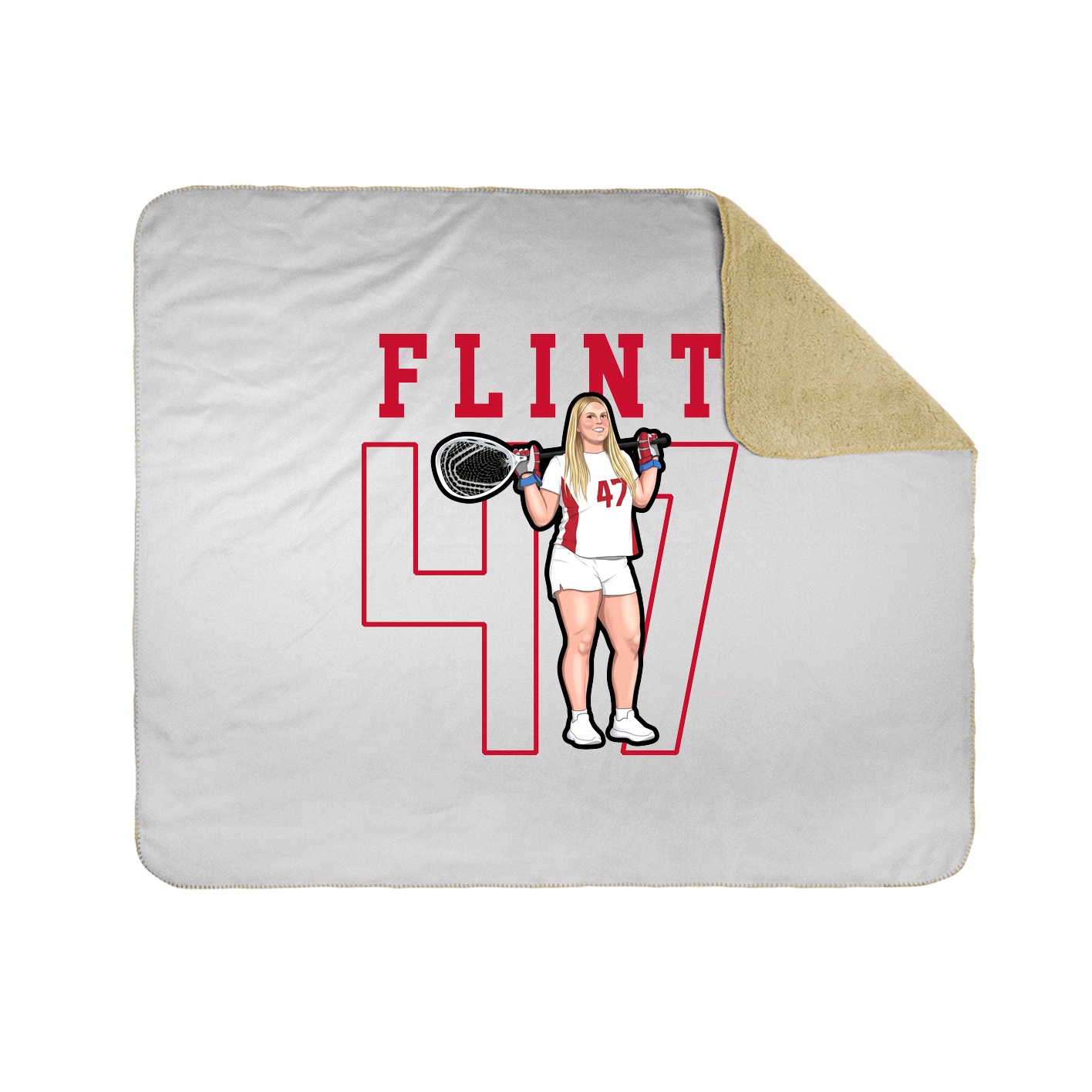 Throw Blanket — Shirsey in White