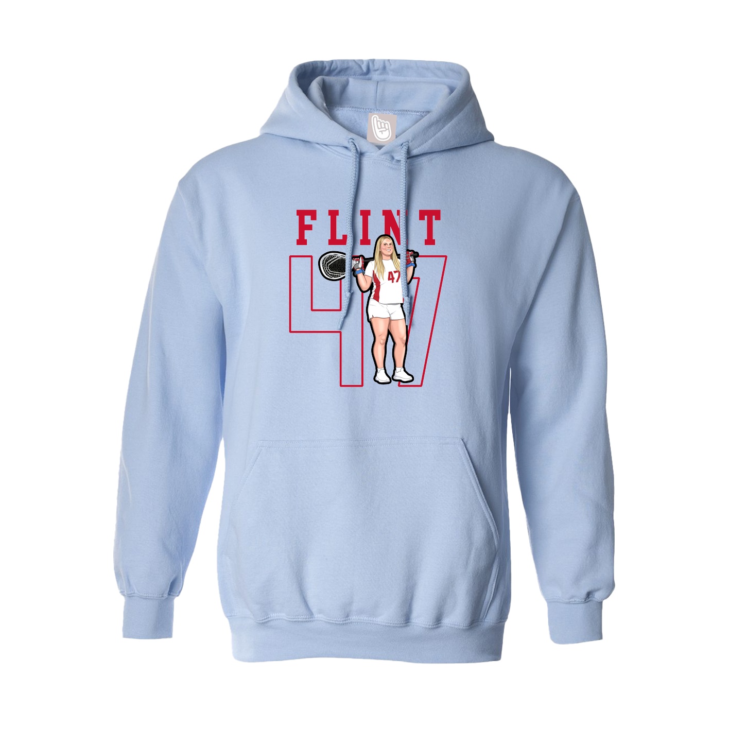 Hoodie — Shirsey in Light Blue