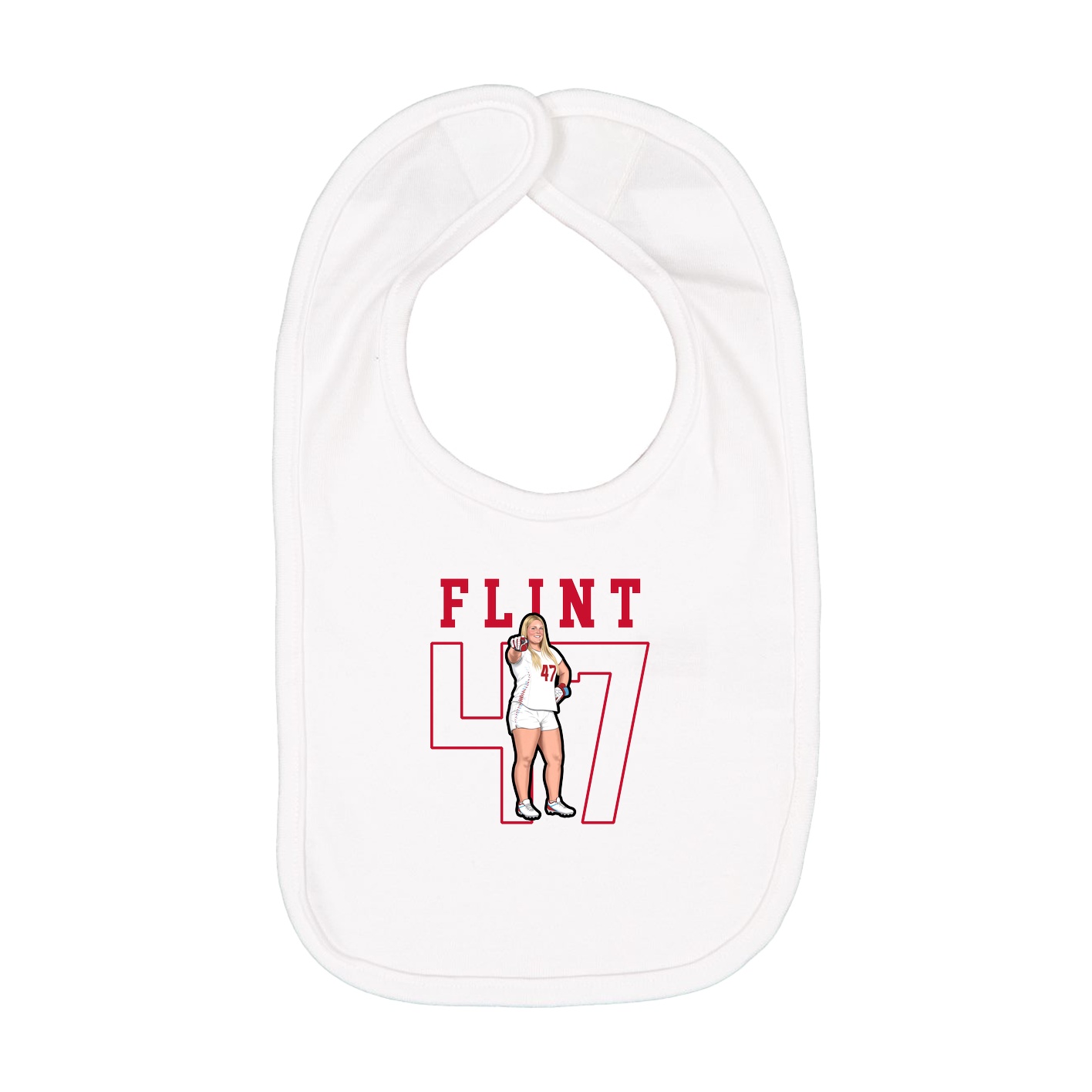 Infant Bib — Shirsey in White