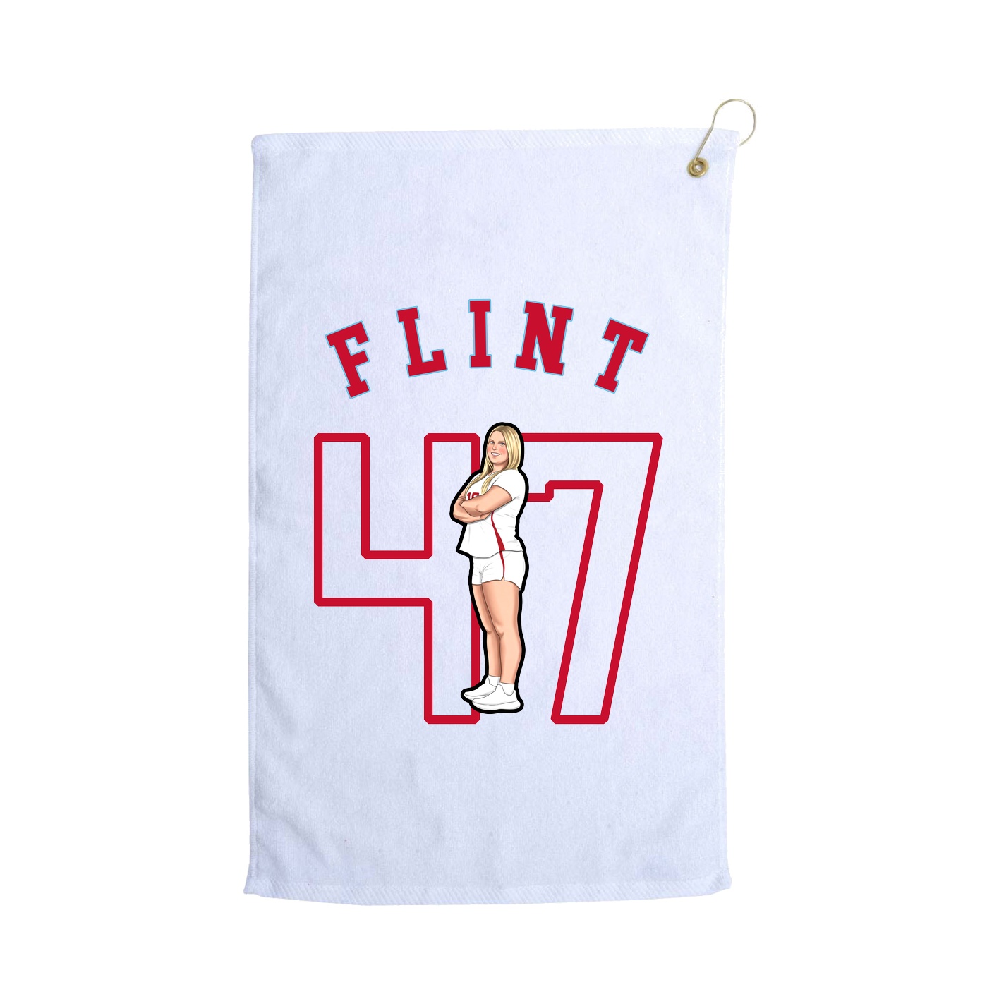Golf Towel — Shirsey Arch in White