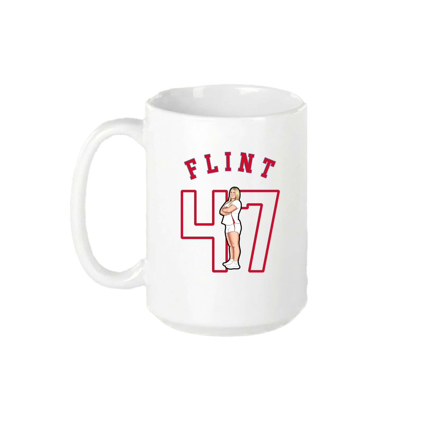 15oz Coffee Mug — Shirsey Arch in White