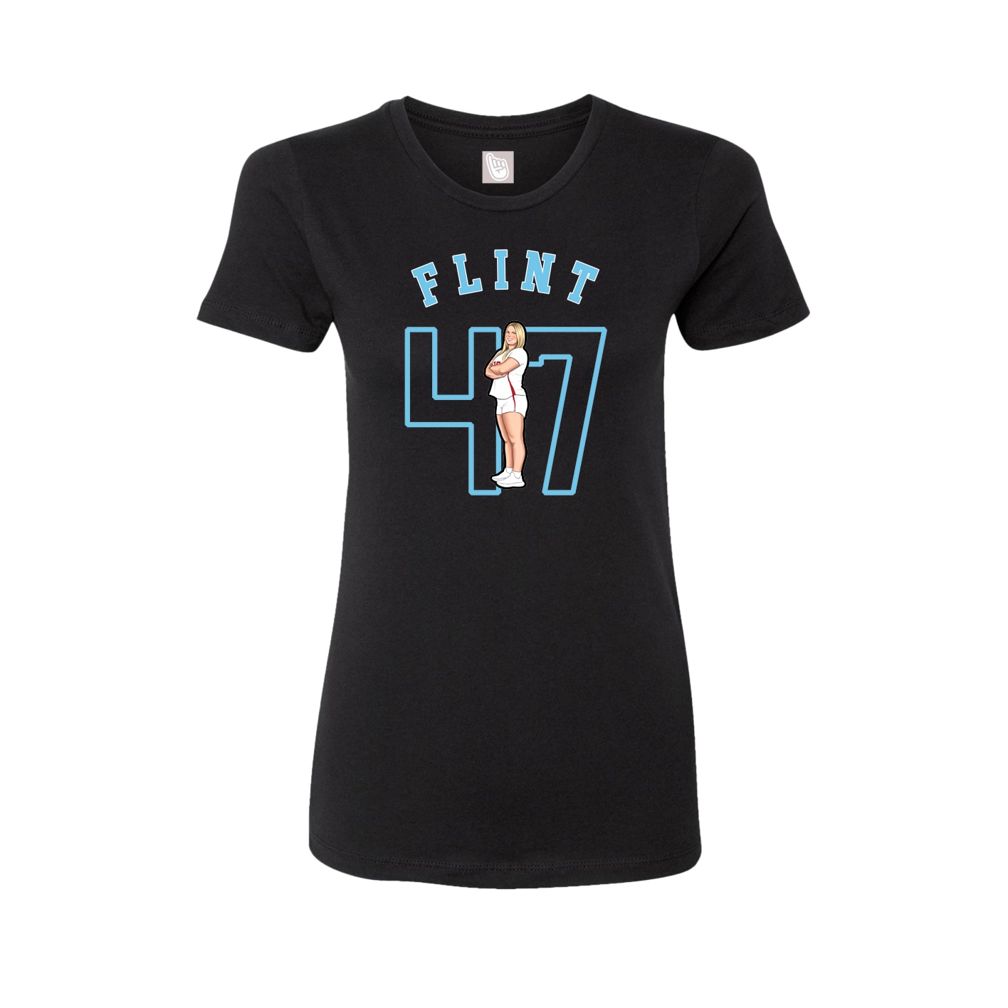 Fitted Women's Tee — Shirsey Arch in Black