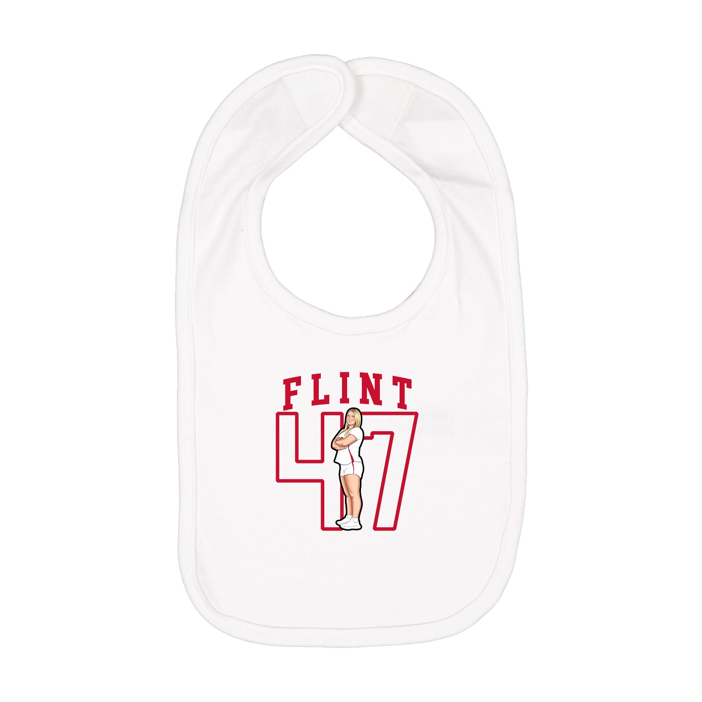 Infant Bib — Shirsey in White