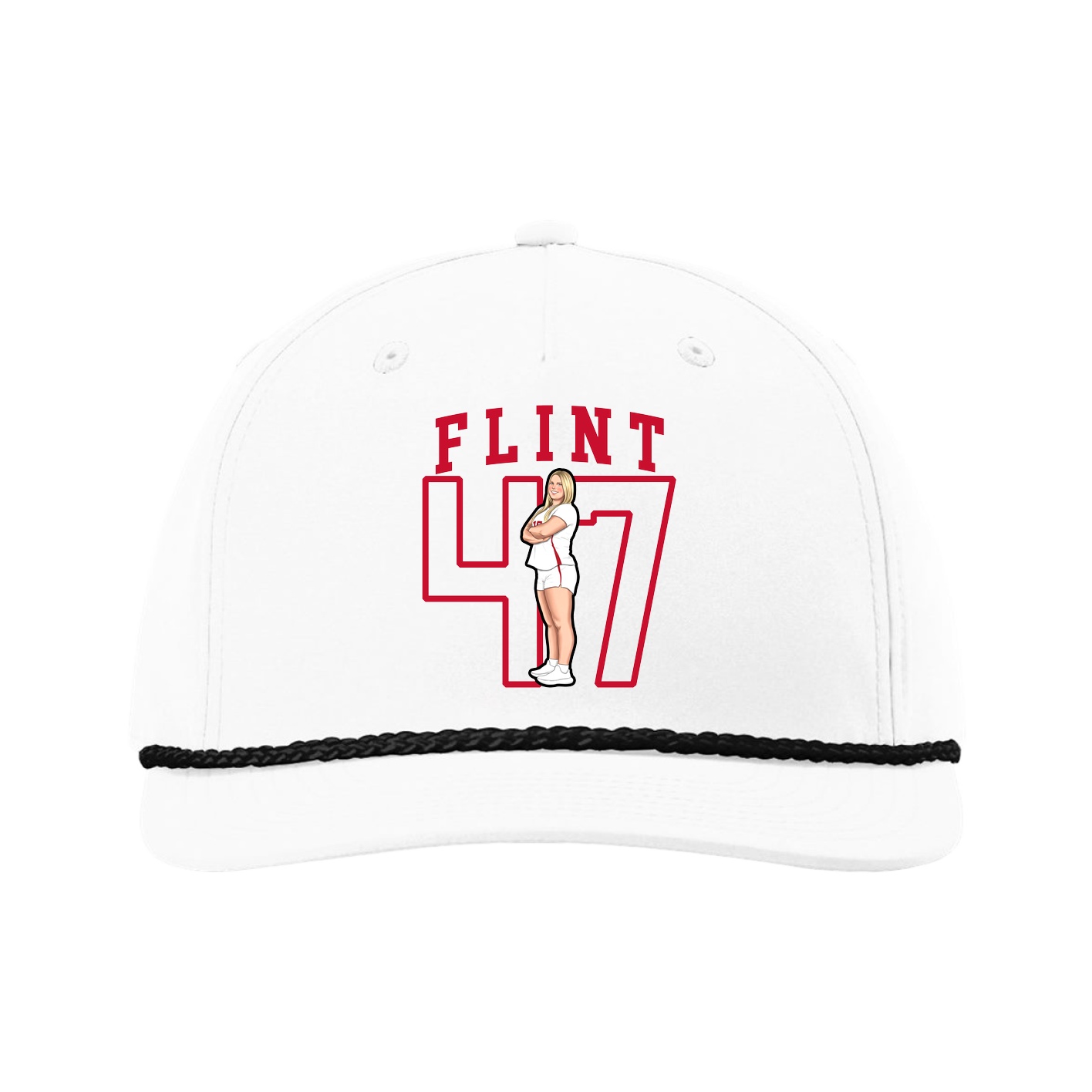 Five-Panel Classic Rope Cap — Shirsey in White