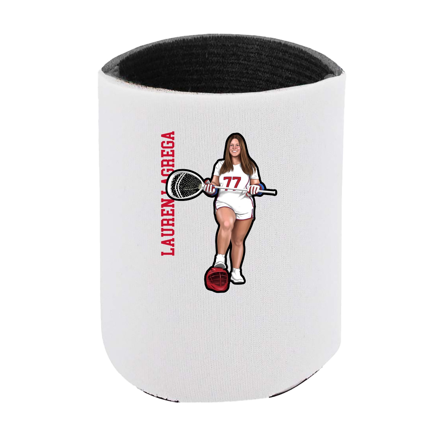 Can Holder — Name Vertical in White