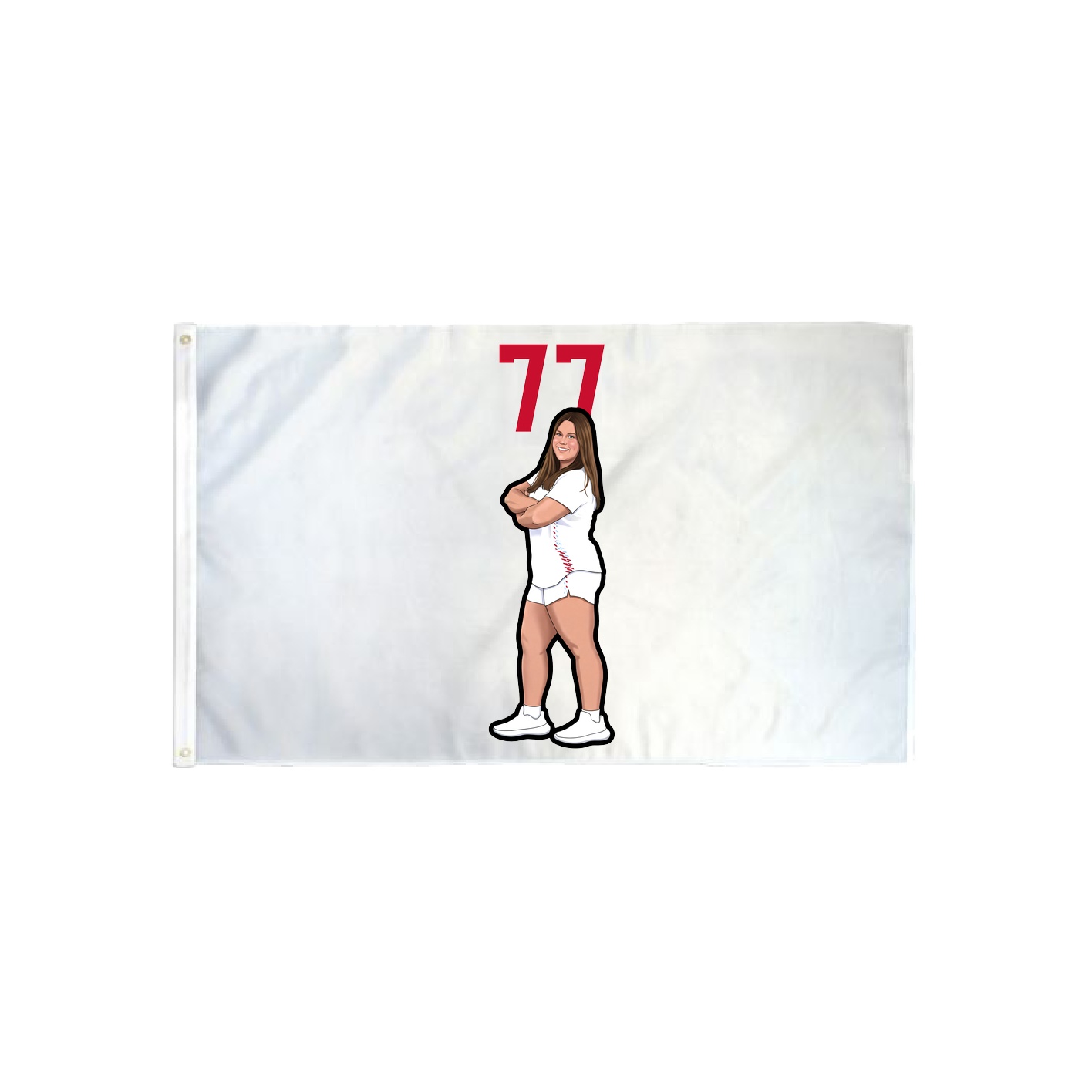 3x5 Flag — Number Top in Classic