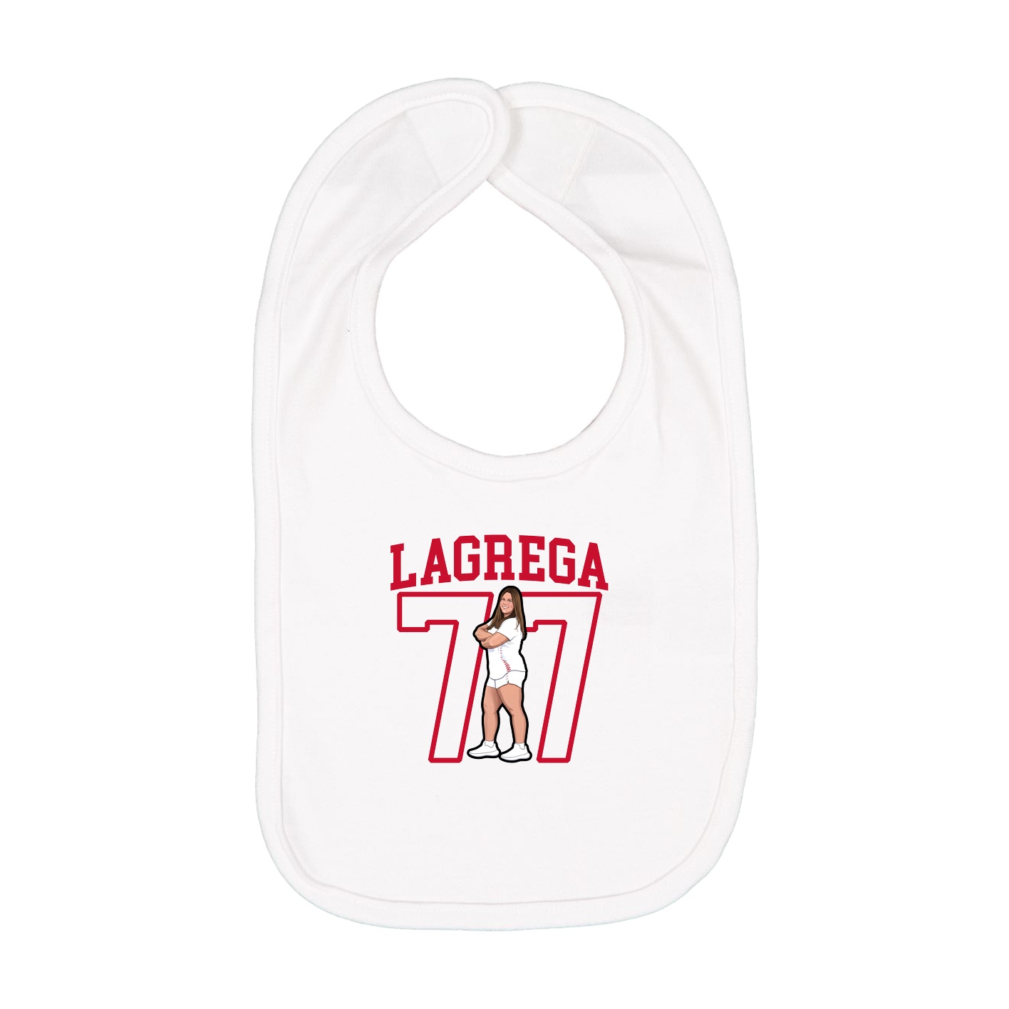 Infant Bib — Shirsey in White