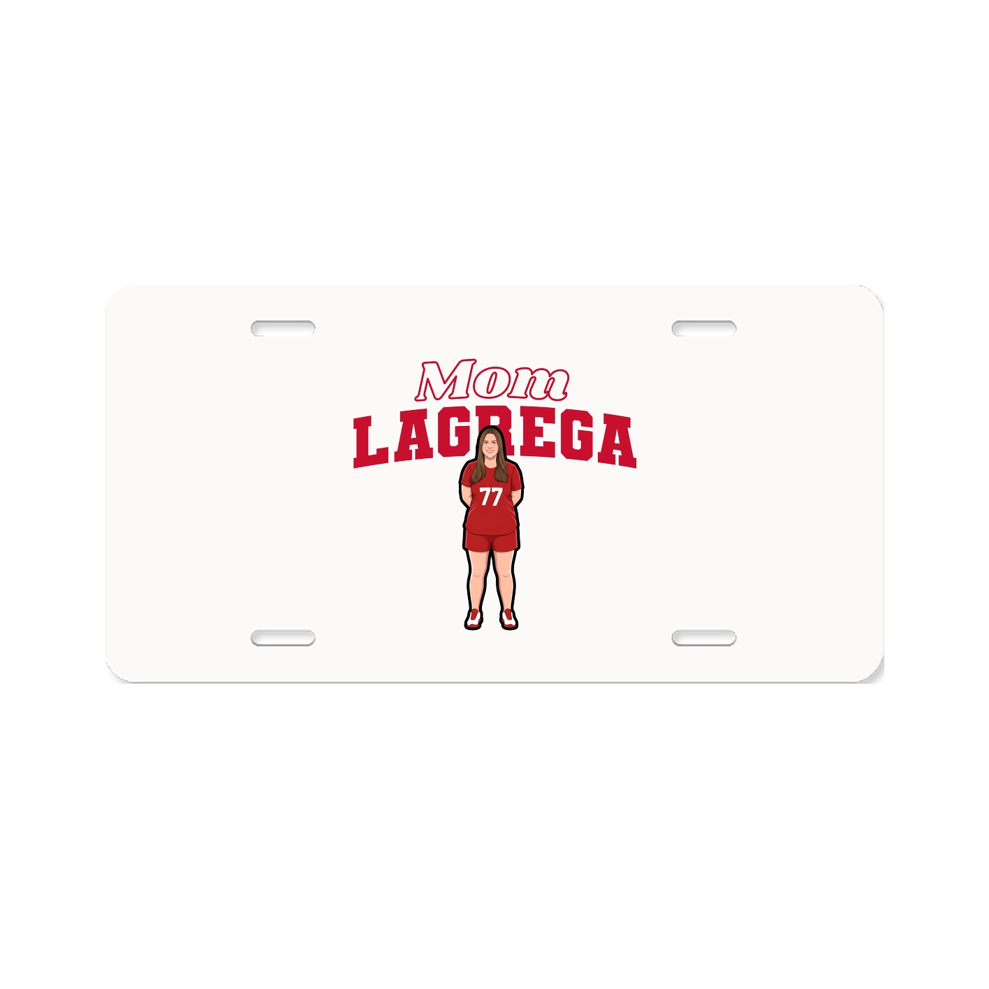 License Plate — Mothers Day Block in Classic