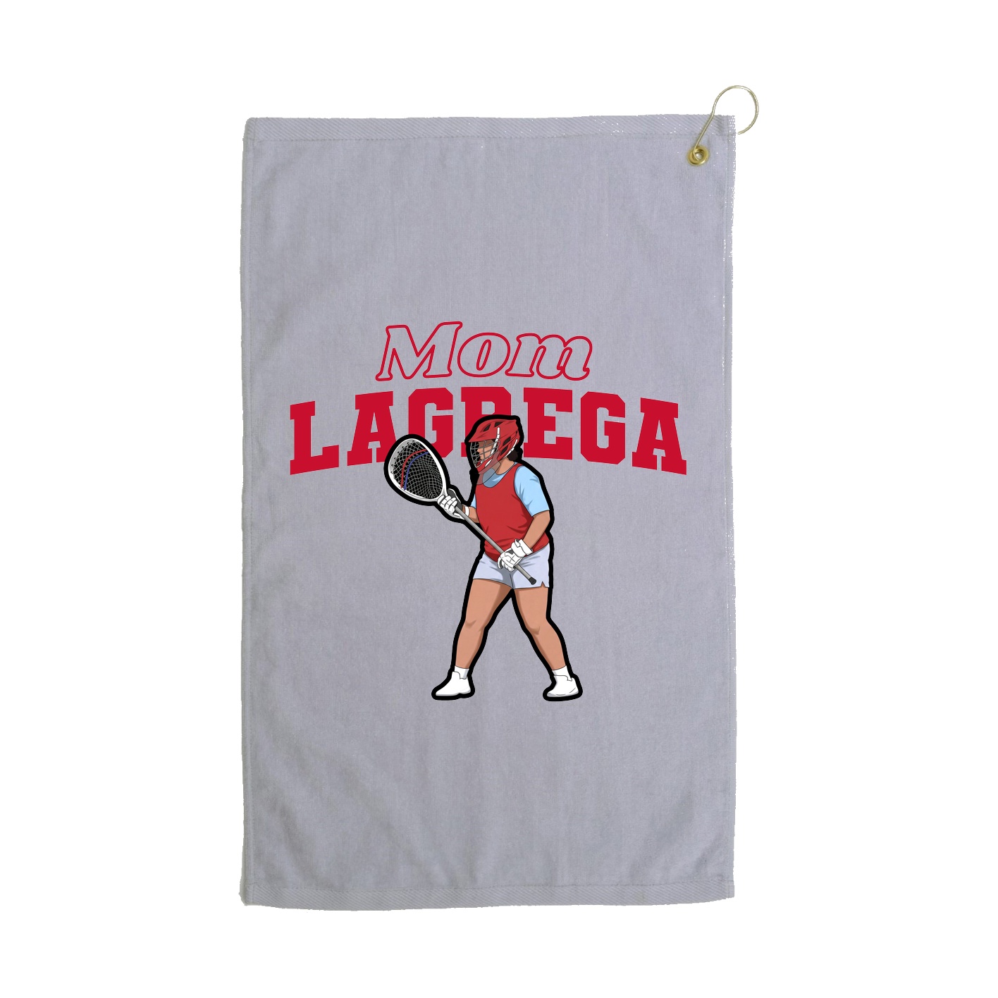 Golf Towel — Mothers Day Block in Grey