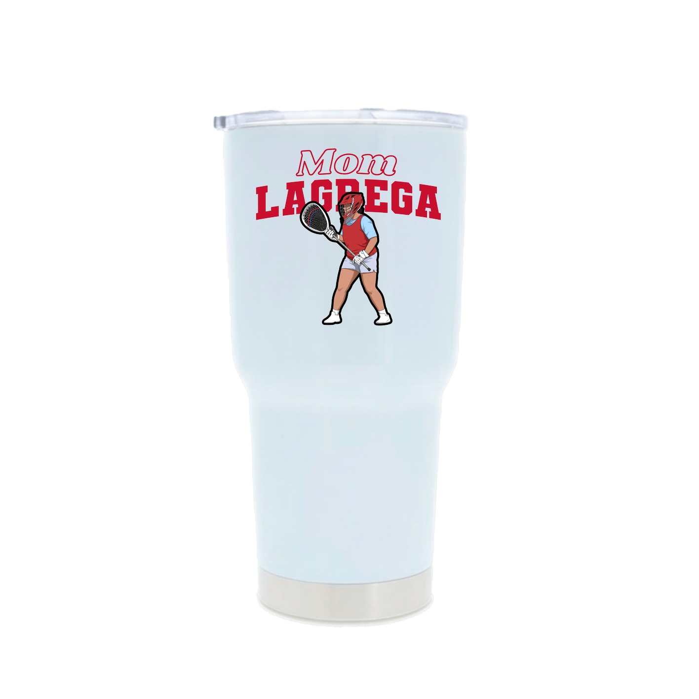 30oz Stainless Steel Tumbler — Mothers Day Block in White