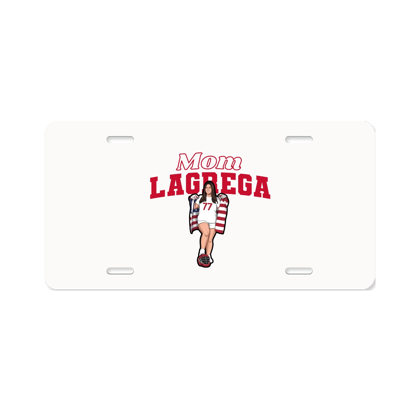 License Plate — Mothers Day Block in Classic