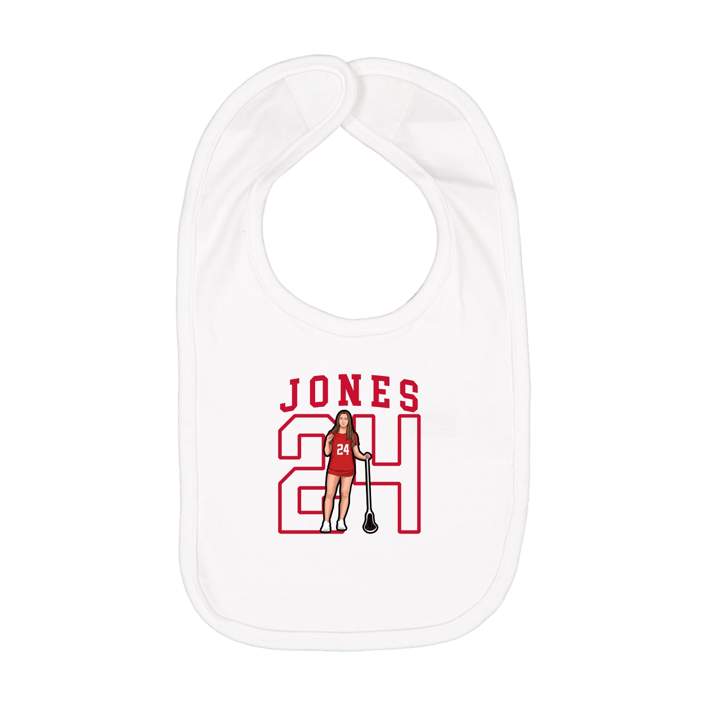 Infant Bib — Shirsey in White
