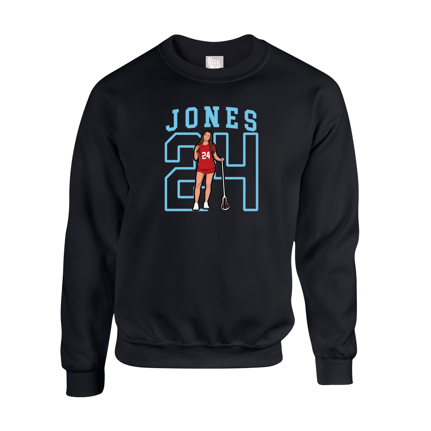Fleece Crew — Shirsey in Black