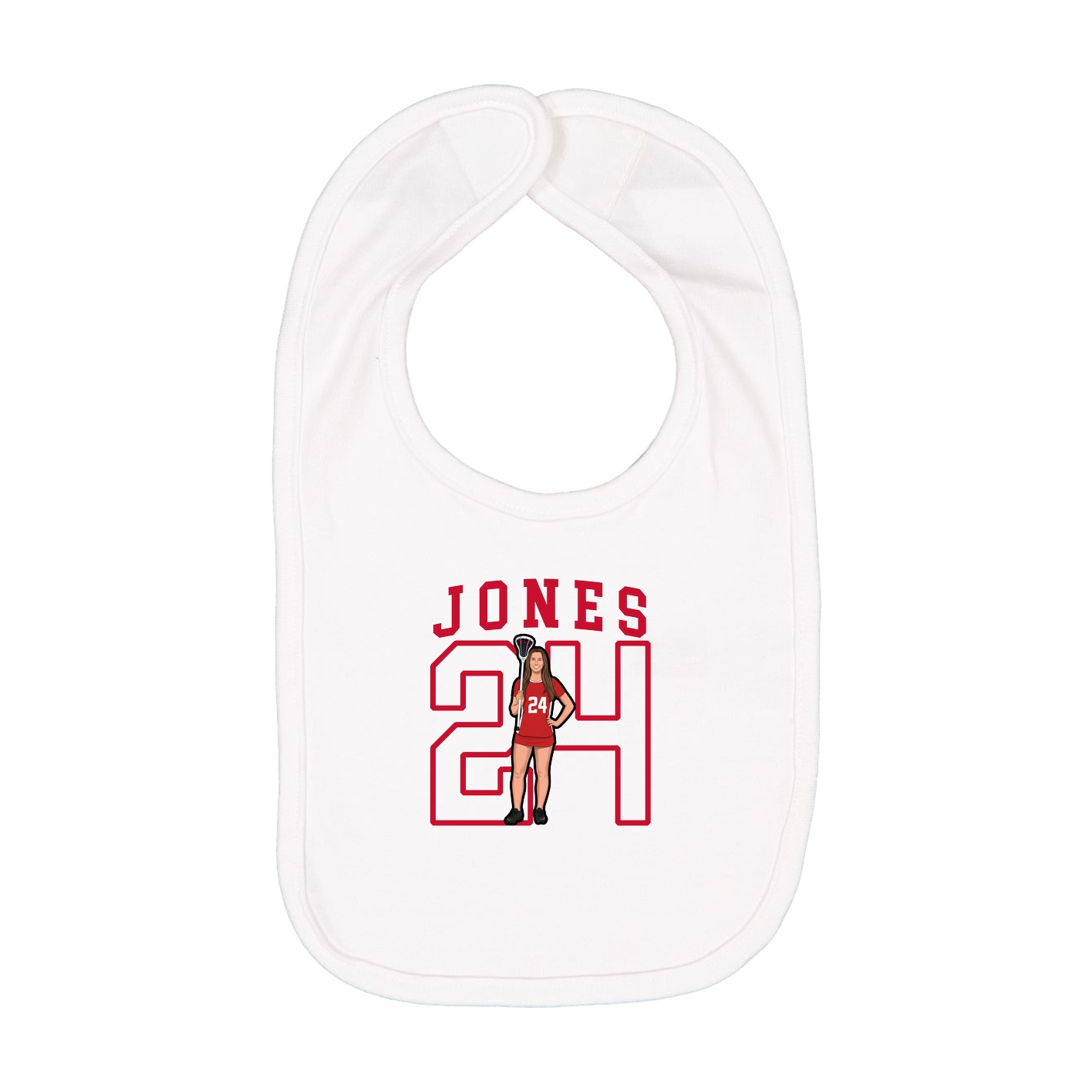Infant Bib — Shirsey in White
