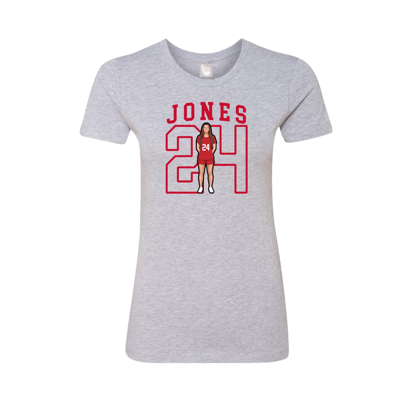 Fitted Women's Tee — Shirsey in Grey