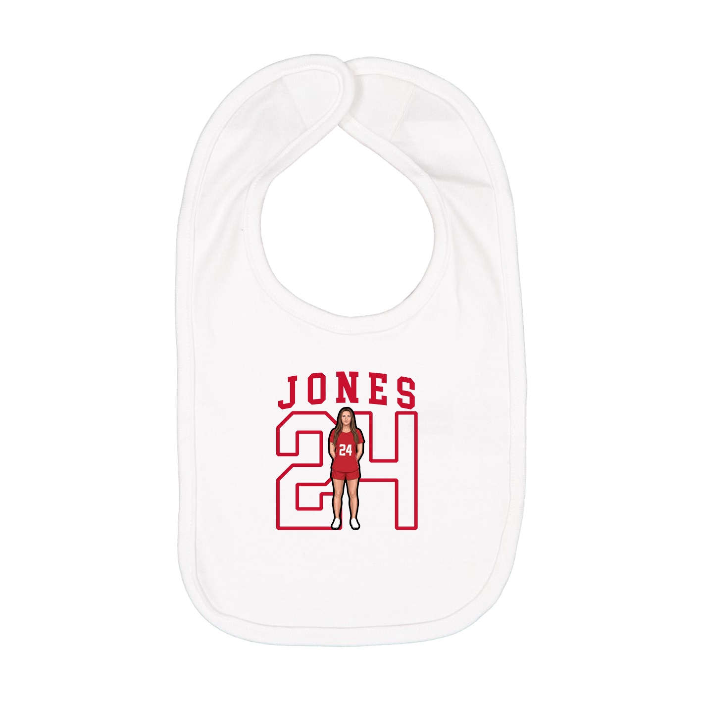 Infant Bib — Shirsey in White