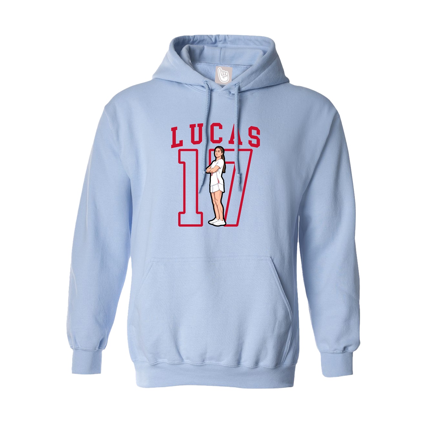 Hoodie — Shirsey in Light Blue