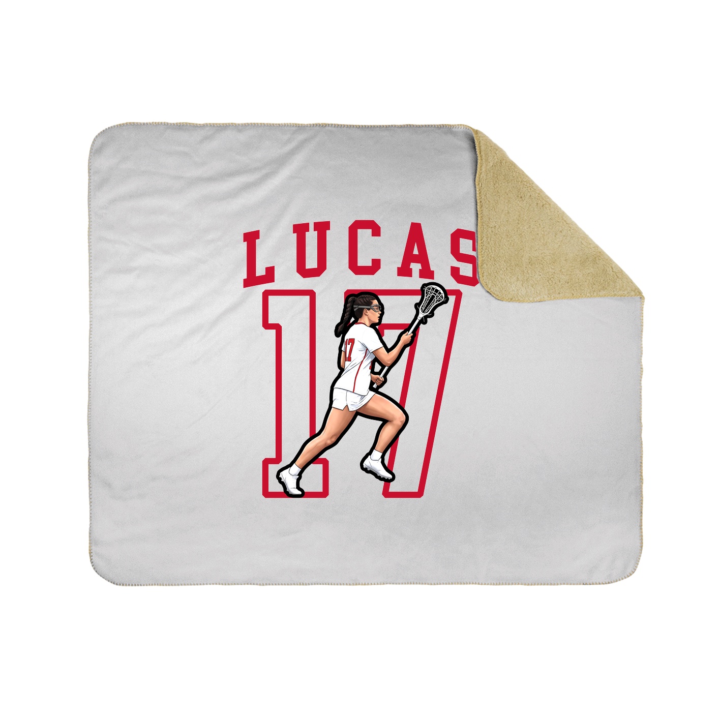 Throw Blanket — Shirsey in White