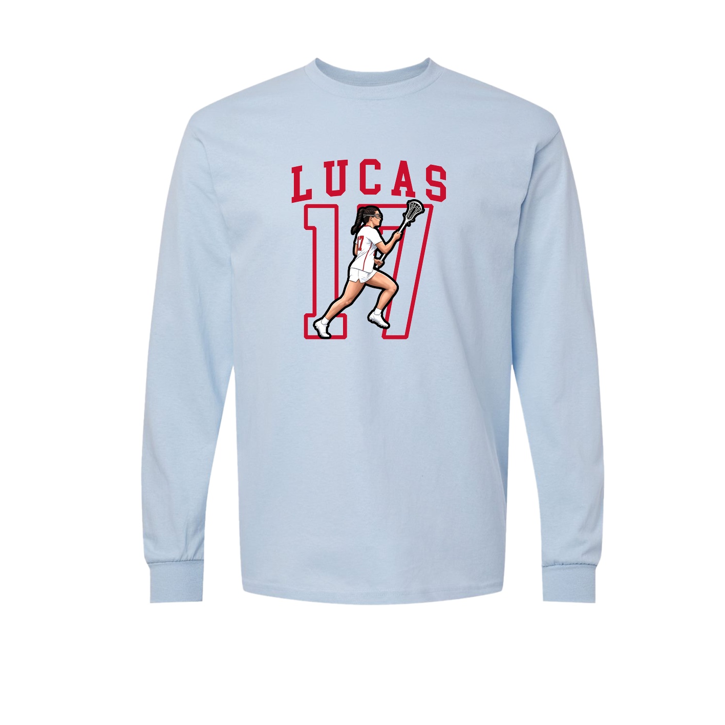 Long Sleeve Tee — Shirsey in Light Blue