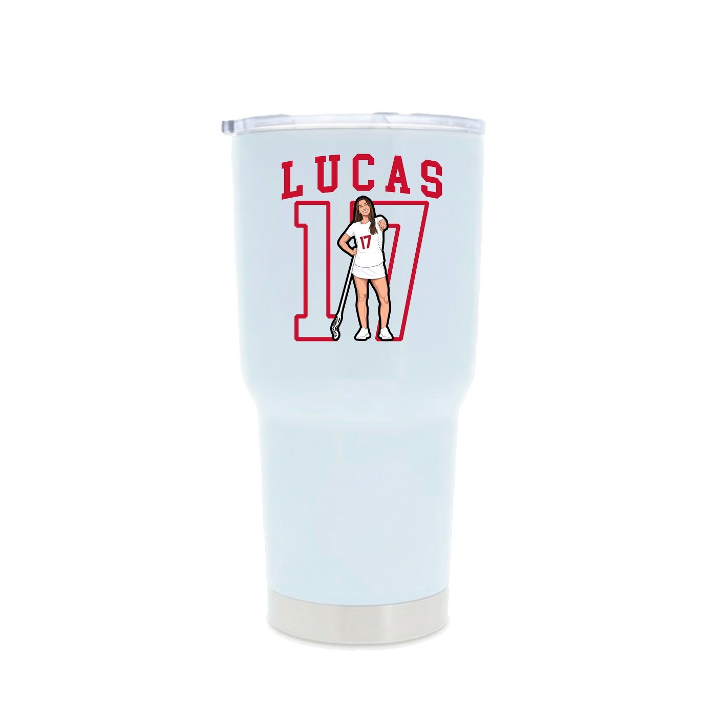 30oz Stainless Steel Tumbler — Shirsey in White