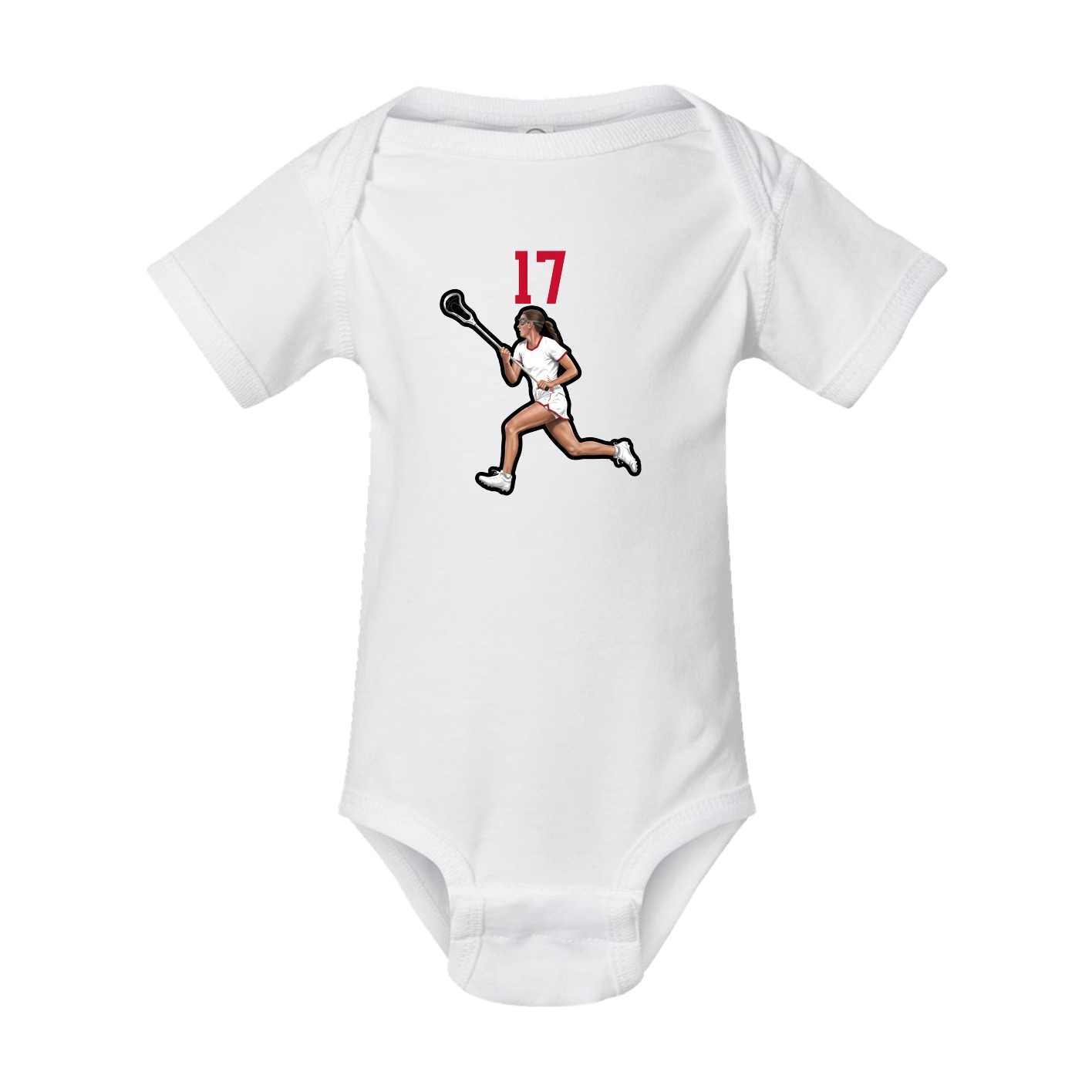 Baby Onesie — Number Top in White