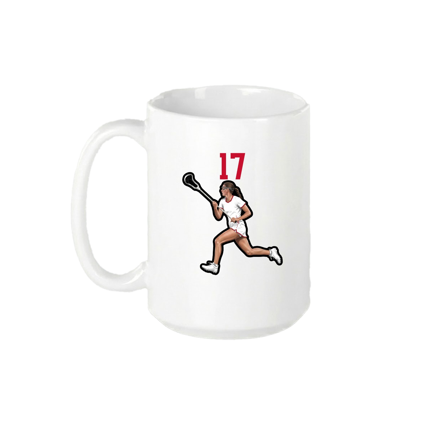 15oz Coffee Mug — Number Top in White