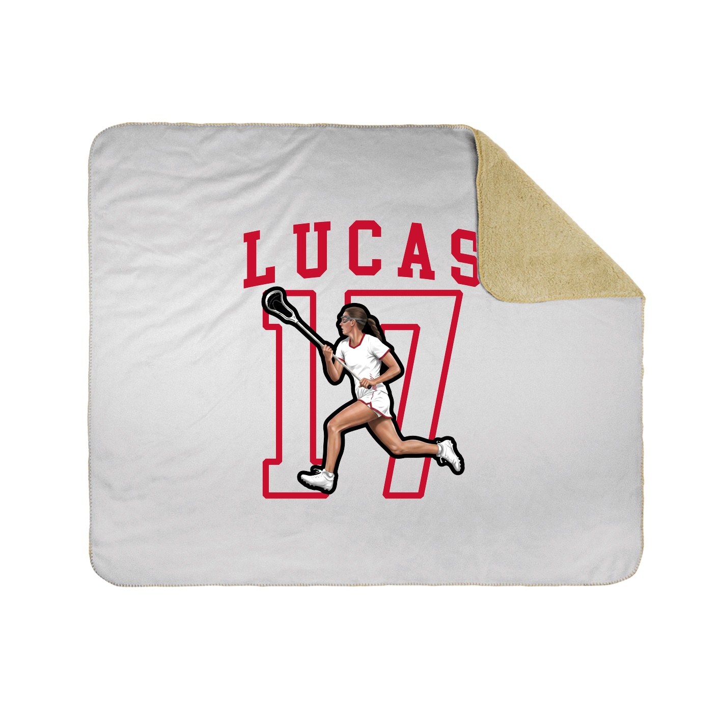 Throw Blanket — Shirsey in White