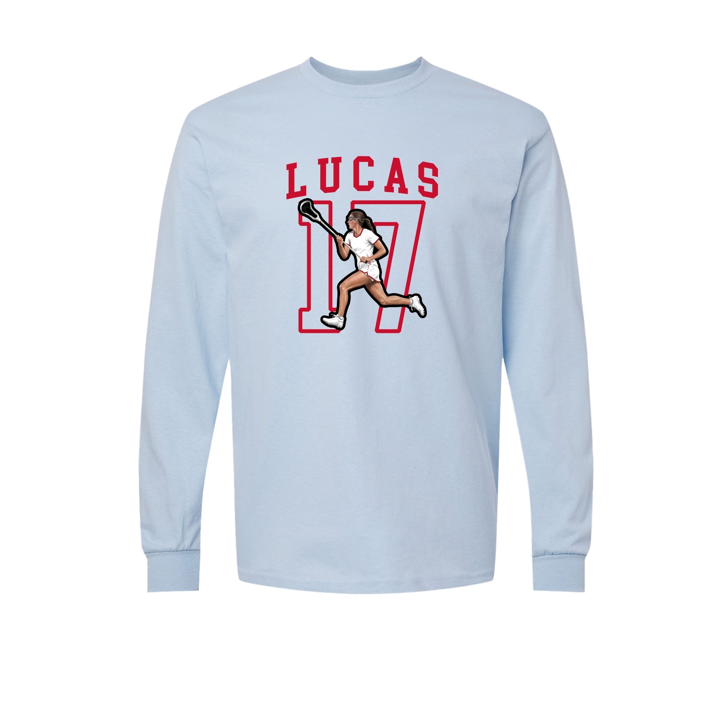 Long Sleeve Tee — Shirsey in Light Blue