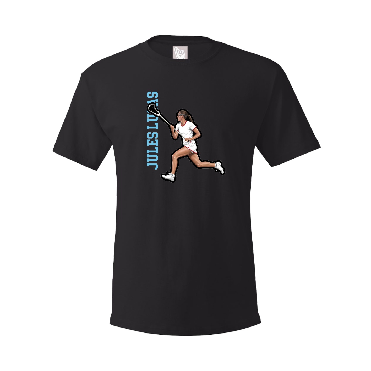 Tee — Name Vertical in Black
