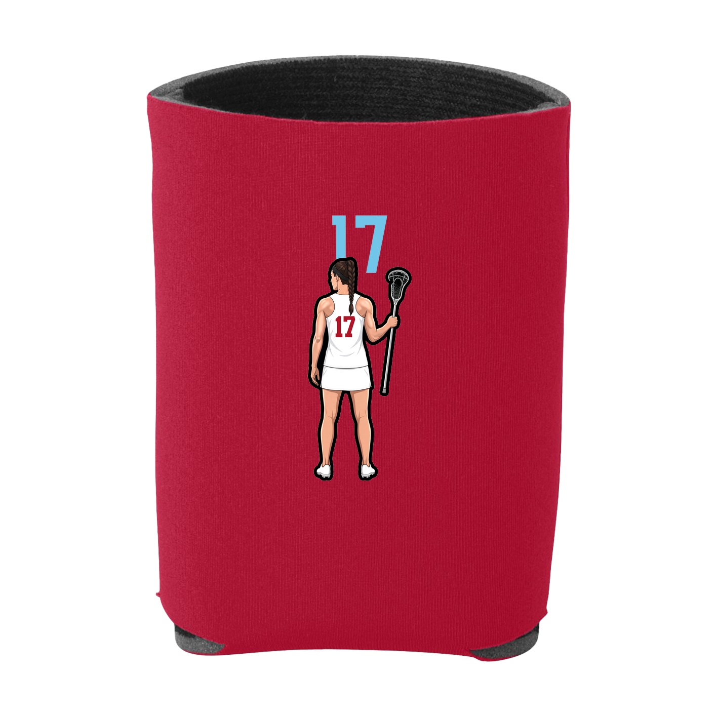 Can Holder — Number Top in Red