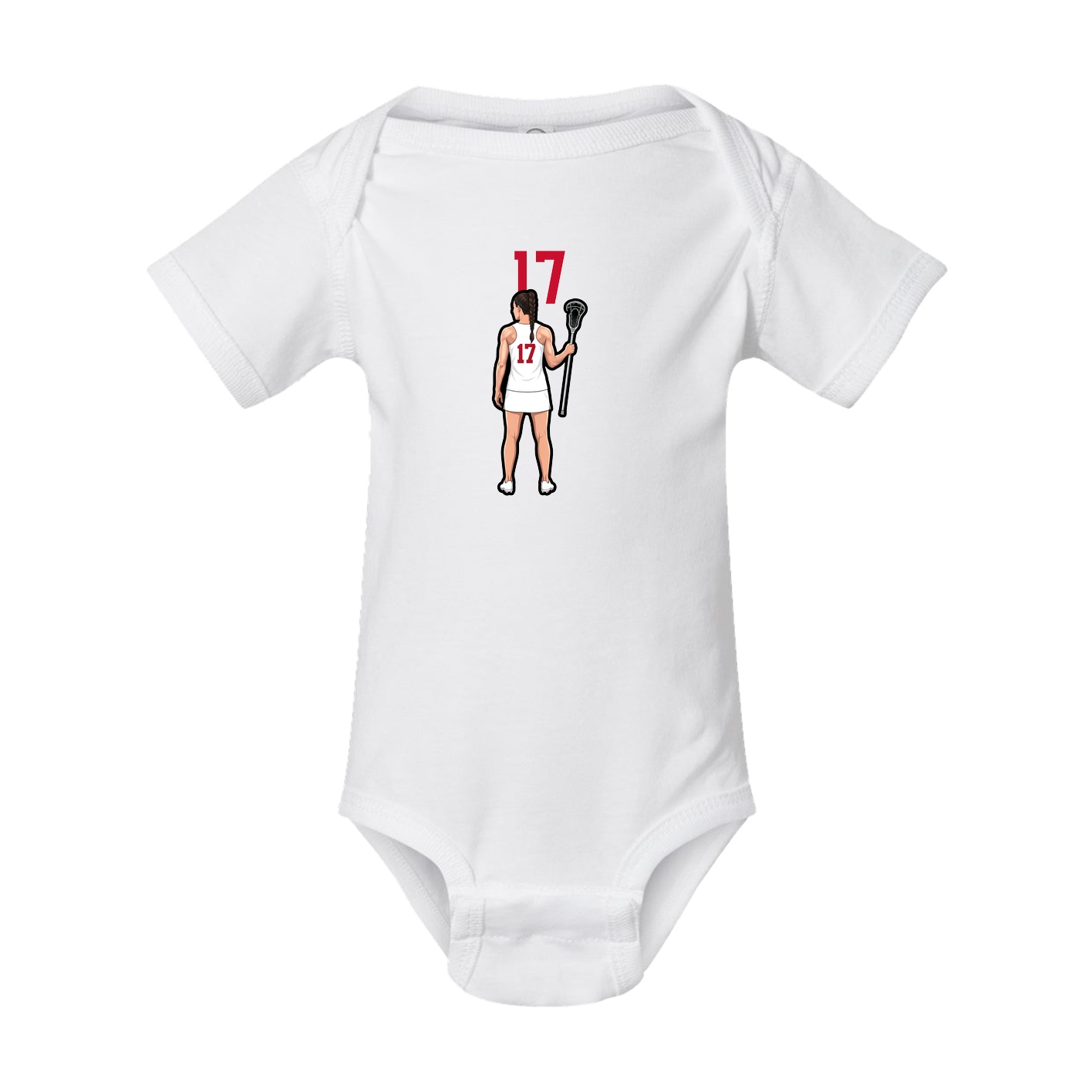 Baby Onesie — Number Top in White