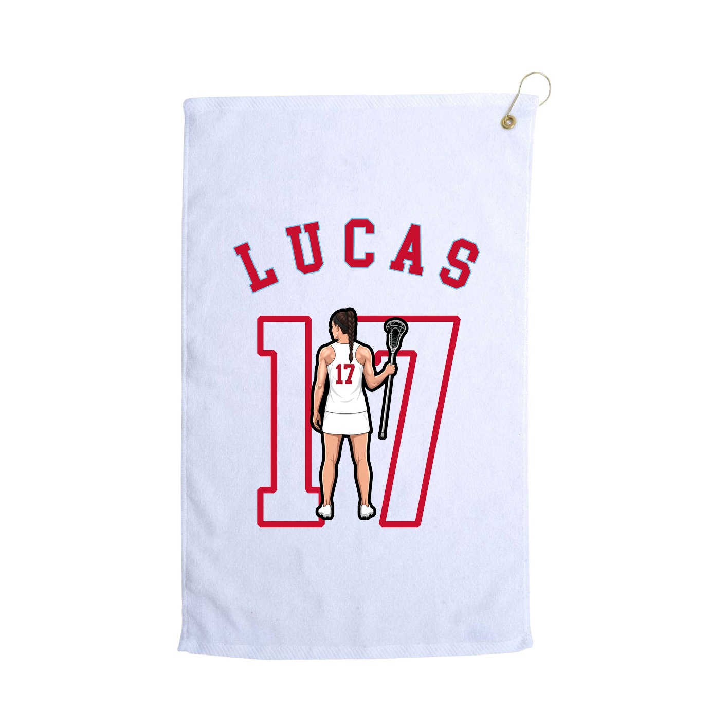 Golf Towel — Shirsey Arch in White