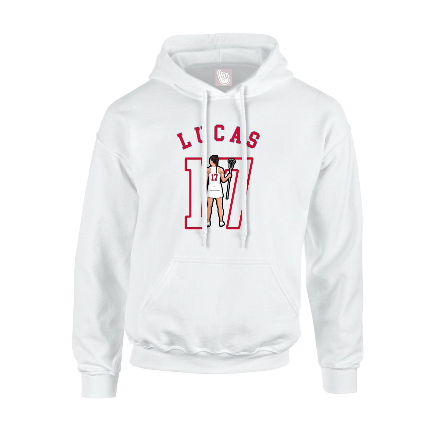 Youth Hoodie — Shirsey Arch in White
