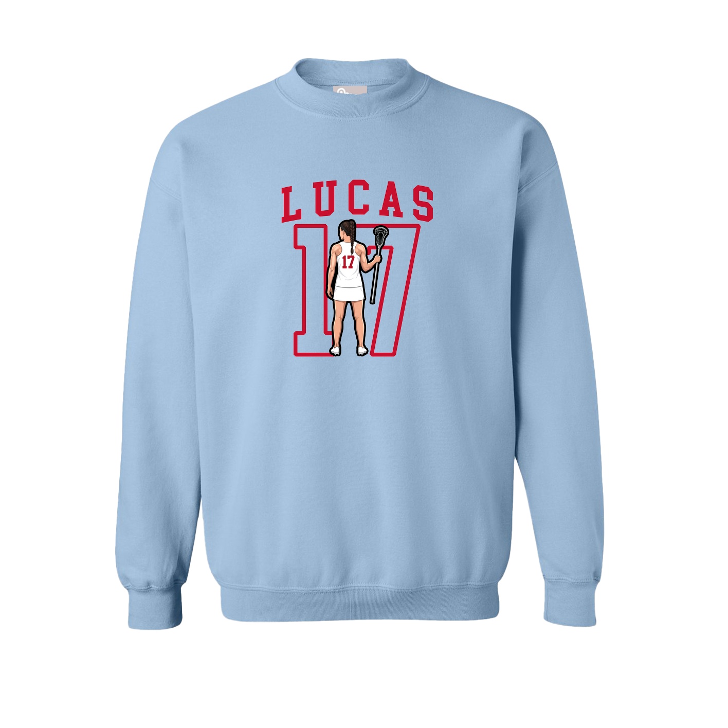 Fleece Crew — Shirsey in Light Blue