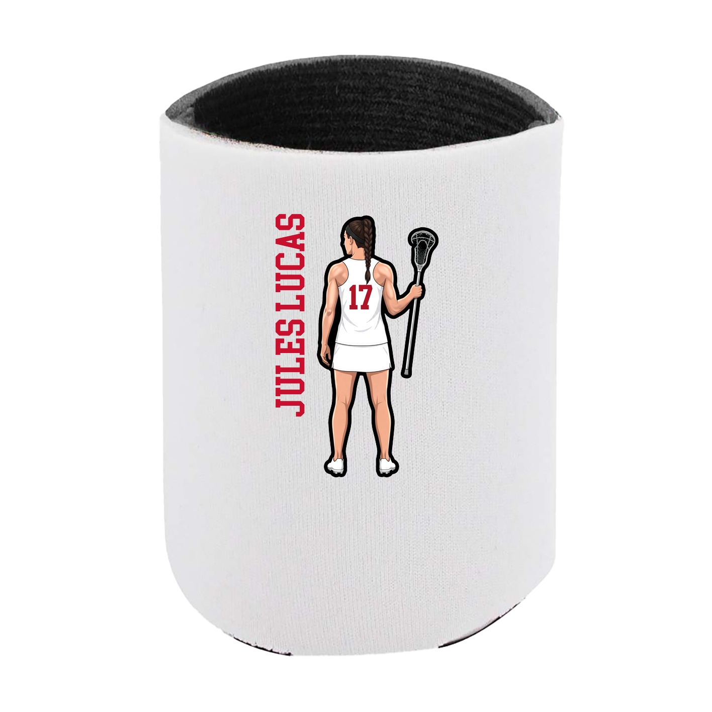Can Holder — Name Vertical in White
