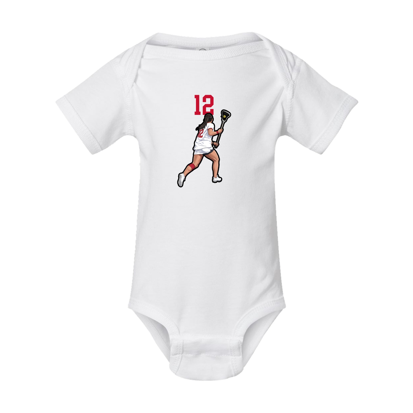 Baby Onesie — Number Top in White