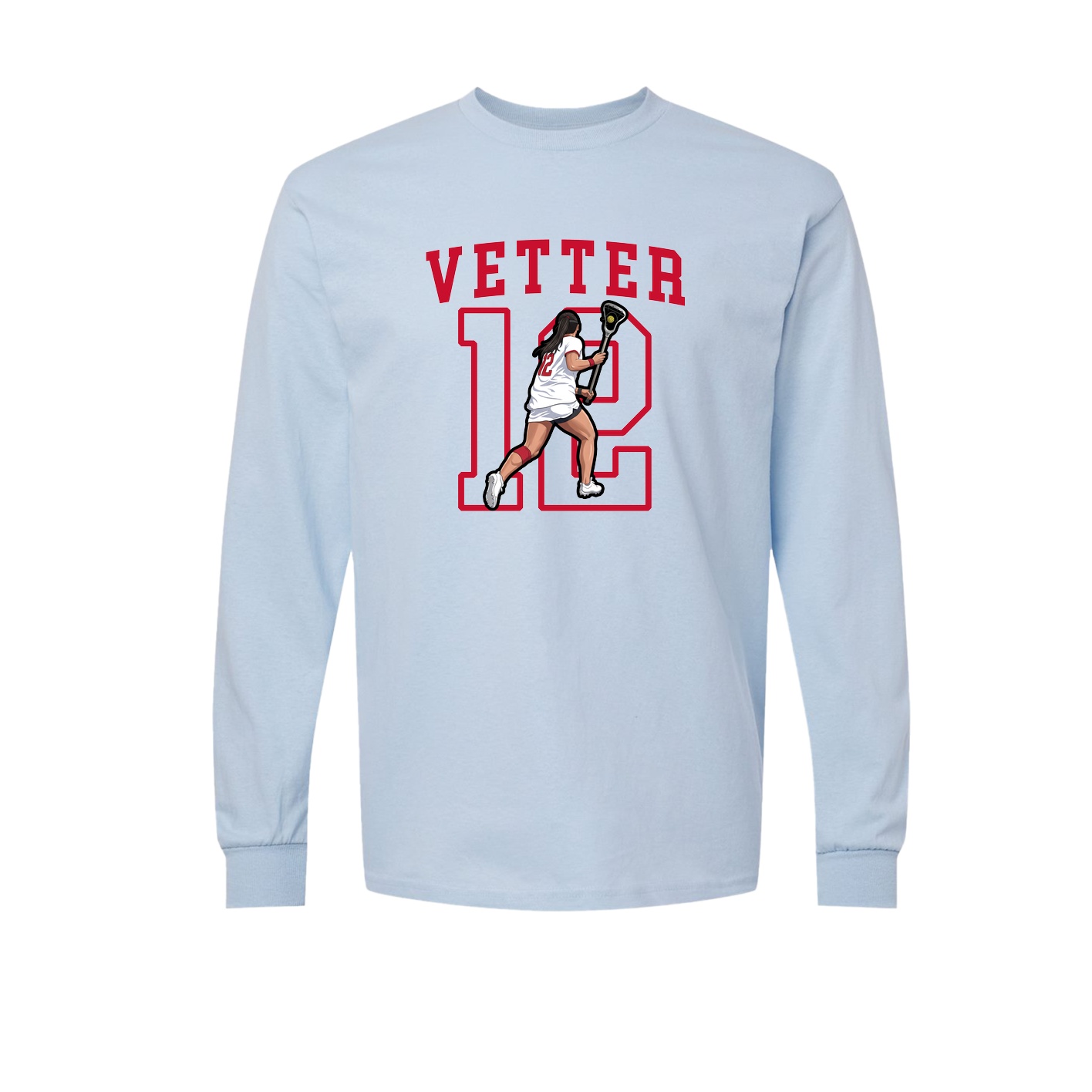 Long Sleeve Tee — Shirsey in Light Blue