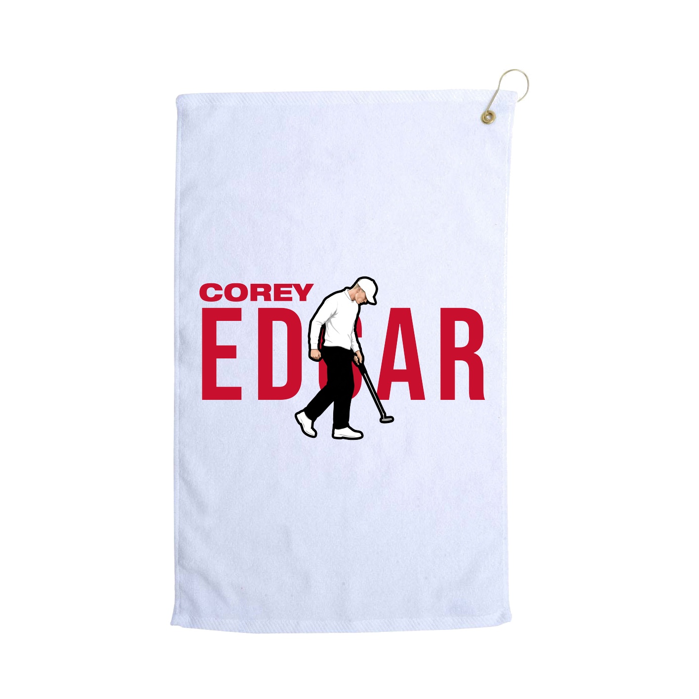 Golf Towel — Player Name in White
