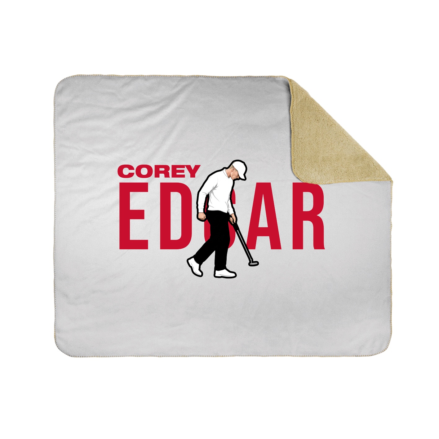 Throw Blanket — Player Name in White