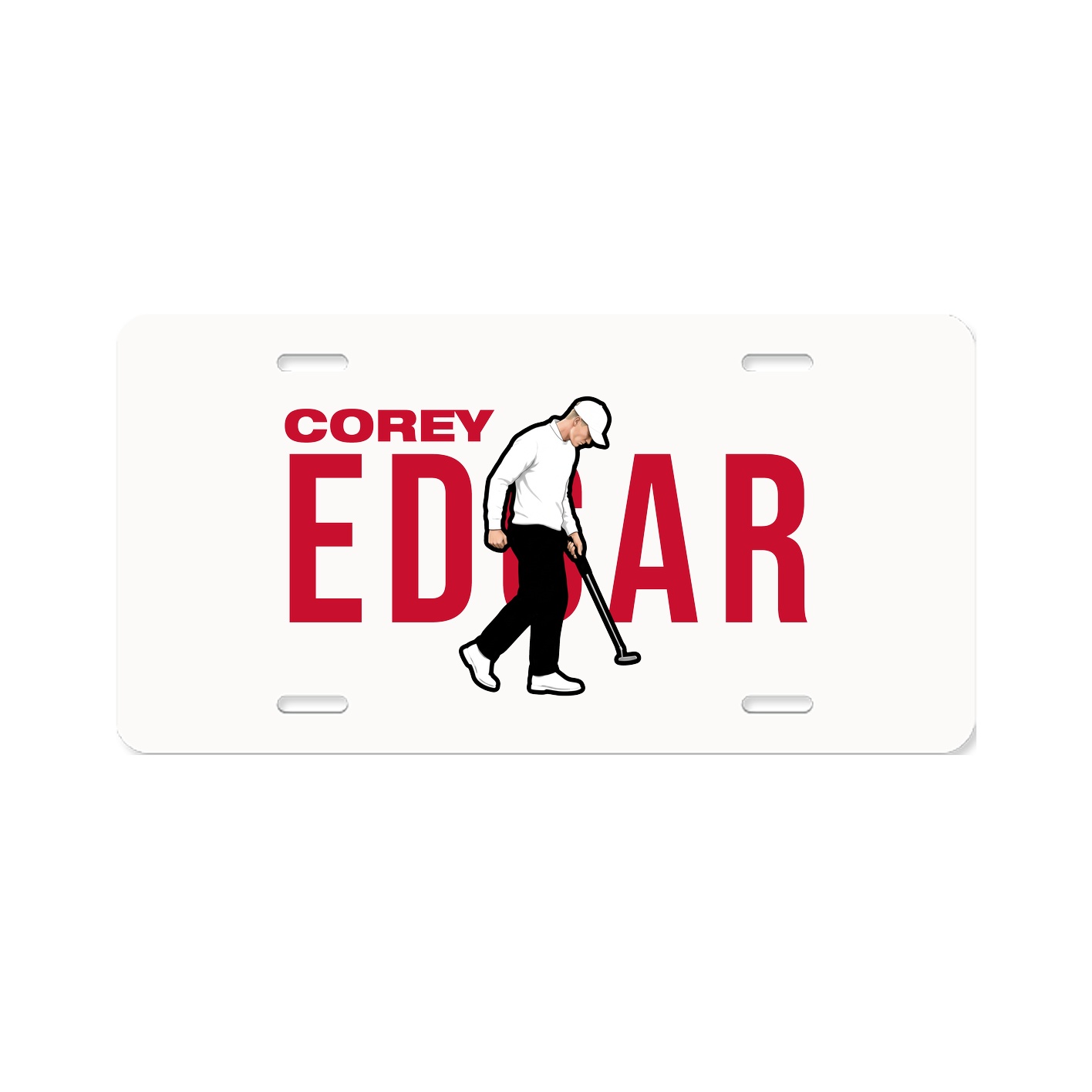 License Plate — Player Name in Classic