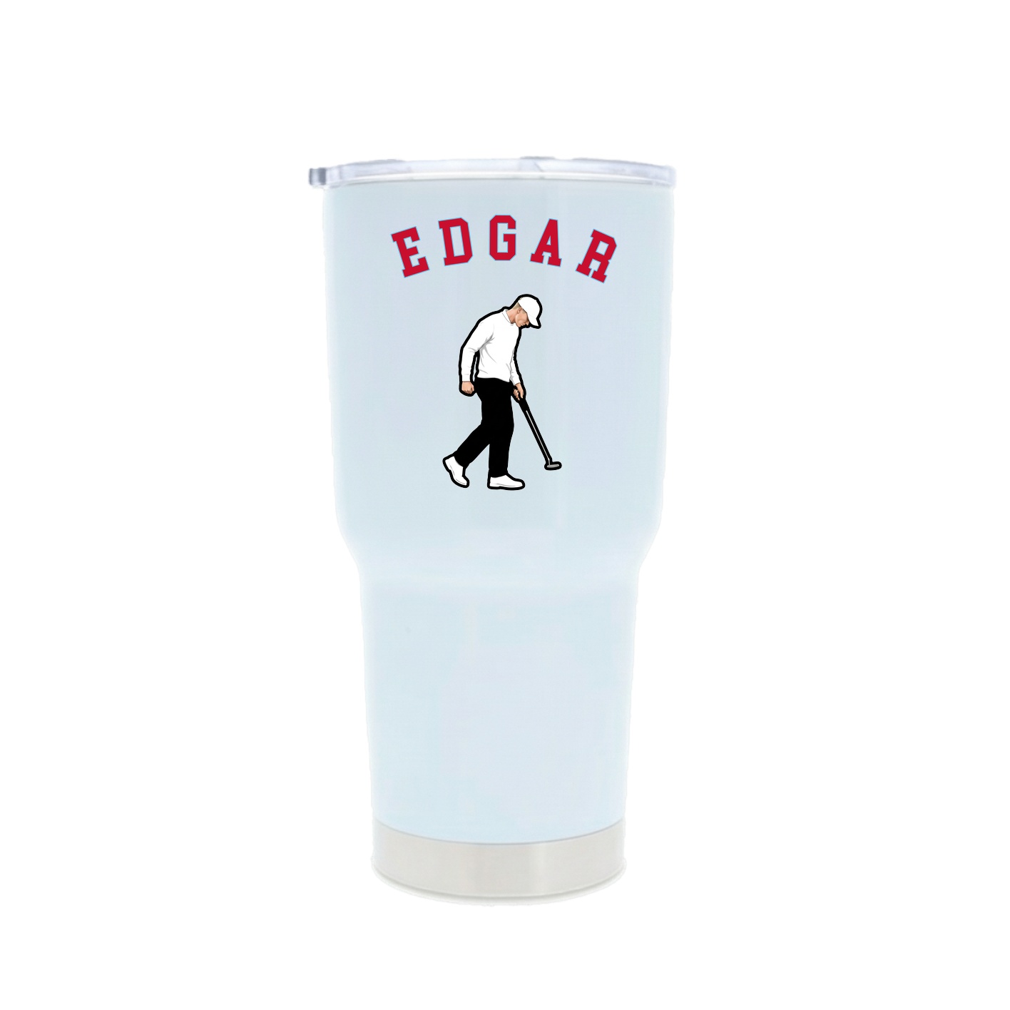 30oz Stainless Steel Tumbler — Shirsey Arch in White