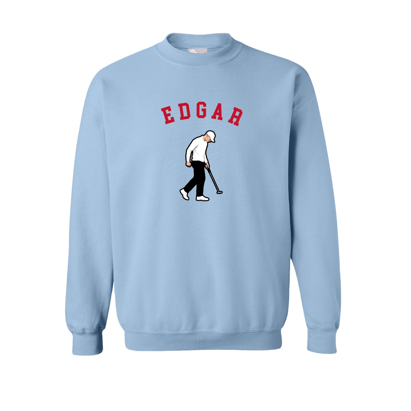 Fleece Crew — Shirsey Arch in Light Blue