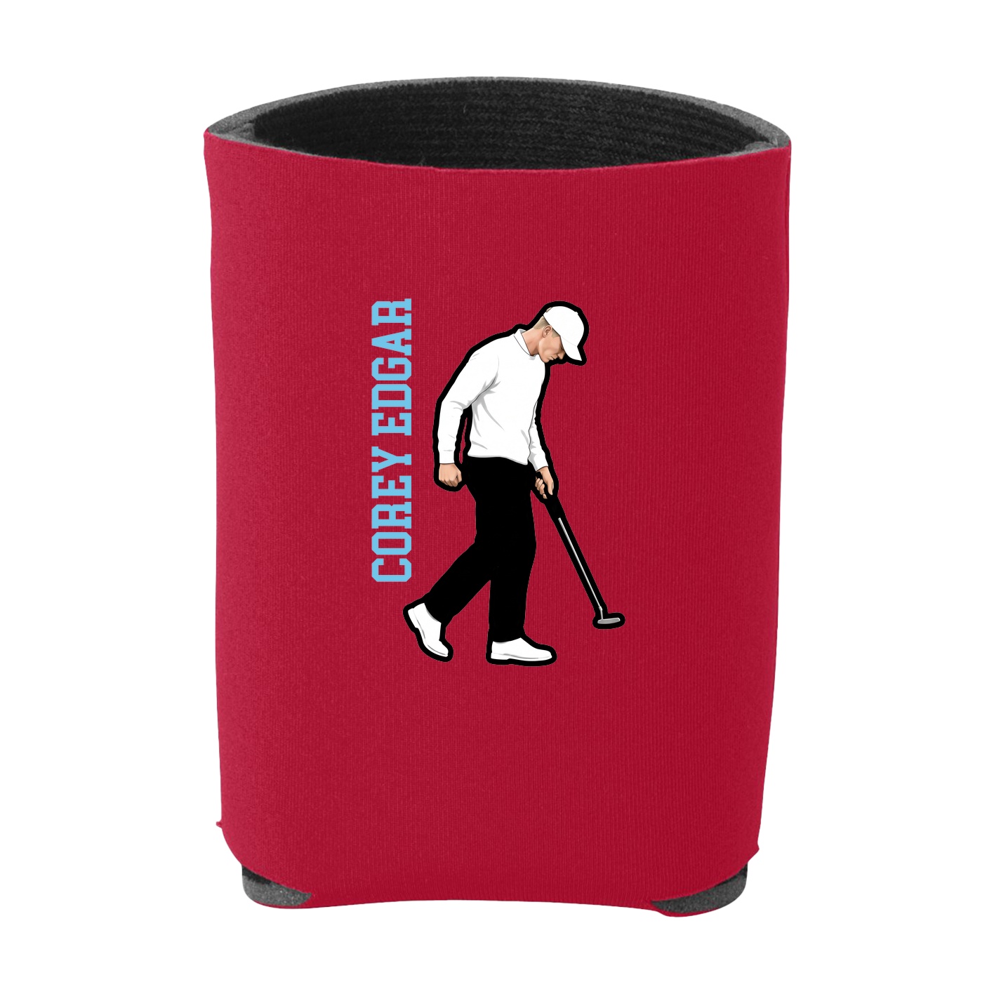 Can Holder — Name Vertical in Red